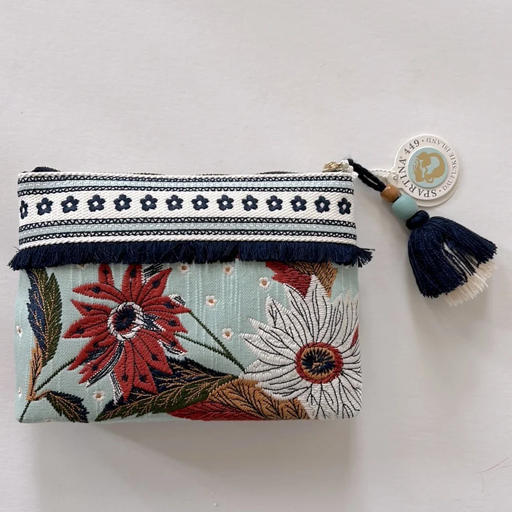 Spartina 449 Daufuskie Island Maci Wristlet Riverside Station Vintage Floral - Picture 4 of 12
